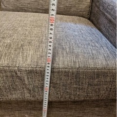 【受付終了】ニトリ　三人掛けカウチソファー　オットマン付の画像