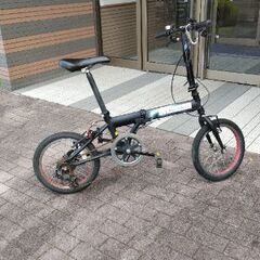 アルミ軽い！変速折りたたみ自転車