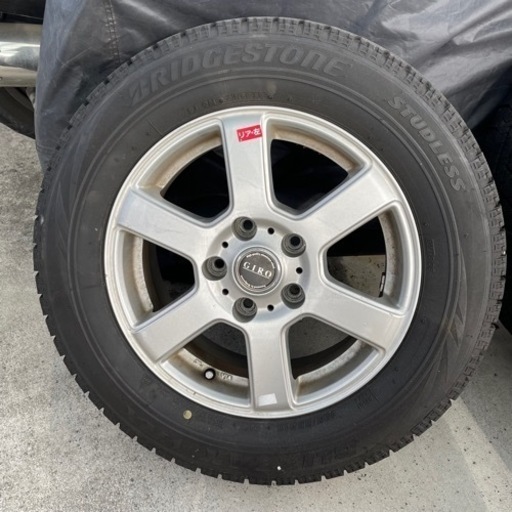 2018年製造 スタッドレスタイヤ タイヤホイール 4本セット ブリヂストン BRIDGESTONE VRX 195/65r15 セレナで使用 まだまだ走れます