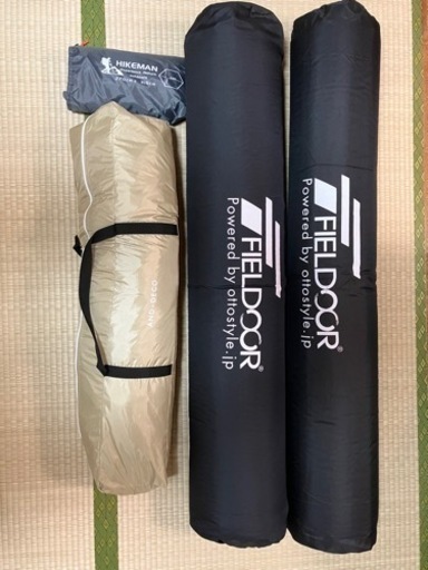 ワンタッチテント　インフレーターマット　グラウンドシート４点セット