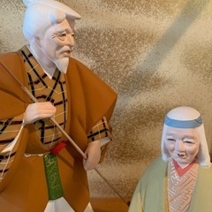 夫婦置物　博多人形