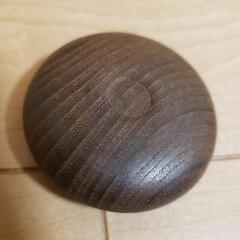 骨董　木製香合　蜂の絵柄の画像