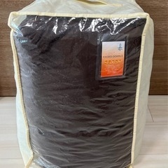 【お渡し済み】★12/4付 値下★ダブルサイズ掛け毛布 ※状態ご...