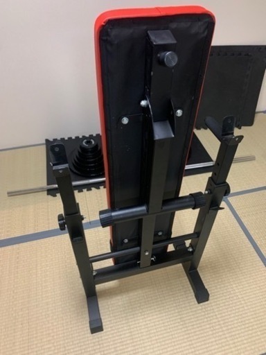 バーベル100kgセット、ベンチプレス台、クッションマット4枚