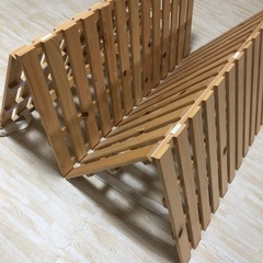シングル用　布団　下敷き　スノコ　折り畳みの画像
