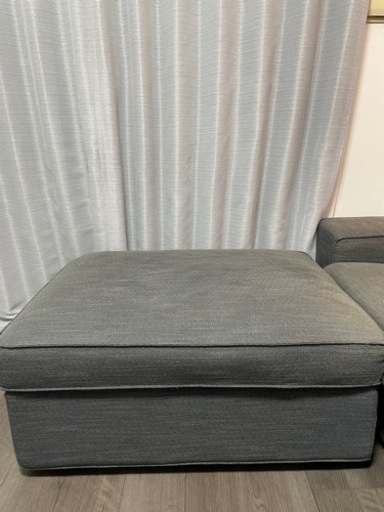 IKEA2人掛けソファー&オットマン