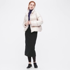 UNIQLO ソフトボアスウェットスカート ブラック S