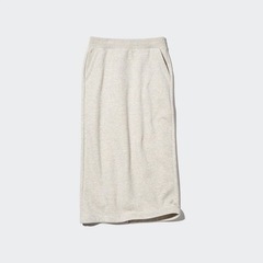 UNIQLO ソフトボアスウェットスカート ブラック Sの画像