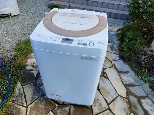 SHARP　7.0kg全自動洗濯機　ES-GE7A-N　2017年11月購入