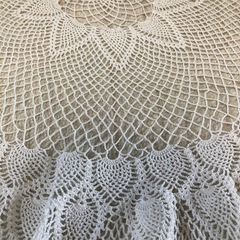 ハンドメイド　円形のレースあみ　再値下げ。の画像