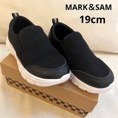 MARK&SAM  スリッポン　ダンス　厚底　19cm