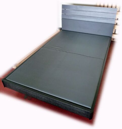 セミダブルベッド☆木製ベッドフレーム+マットレスボンネルコイル/ニトリ☆店頭引取りOK☆札幌市白石区