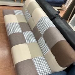 ?未使用品?大川家具 ソファベッド?パッチワーク?2218
