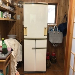 SHARP左右開きプラズマクラスタースリム冷蔵2004年製SJ ...