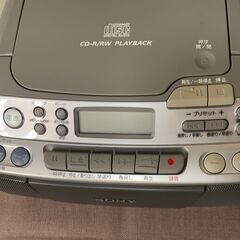 【交渉成立】差し上げます　SONY　CFD-S01　ラジカセの画像