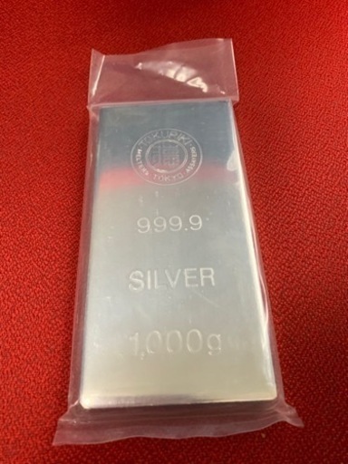 新品 正規品【徳力本店】純銀 シルバー インゴット 1000g 1kg 999.9% 99.99% 早い者勝ち