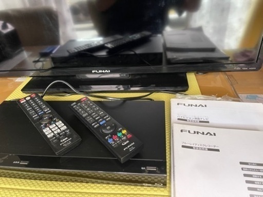 FUNAIハイビジョンTVとBlu-rayレコーダー