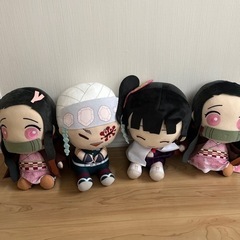鬼滅の刃ぬいぐるみ4点プラスミニぬいぐるみ2点
