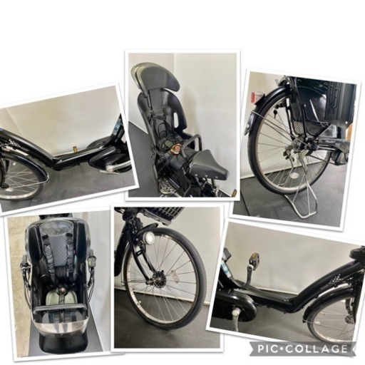 関東全域送料無料 保証付き 電動自転車 ブリヂストン アンジェリーノ 26インチ 3人乗り 8.7ah 黒