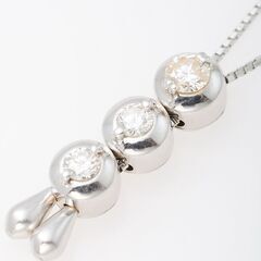 K18WG ダイヤモンド ネックレス 品番n21-292