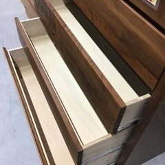 ●販売終了●※セール特価※ナフコ　チェスト　タンス　6段7引き出し　レール付き　中古品の画像