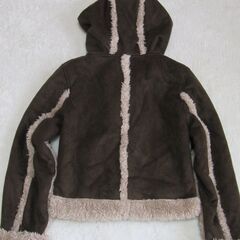 未使用　タグ付き　ミニ丈ダッフルコート　（M表示ですが大人MS~キッズ向け）の画像