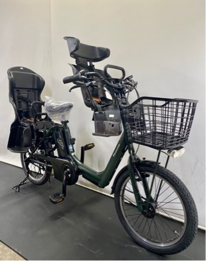 関東全域送料無料 保証付き 電動自転車 パナソニック ギュットアニーズ 20インチ 8.9ah 3人乗り 緑