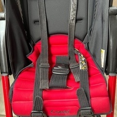 コンビ　ベビーカー　バギー　赤×黒の画像