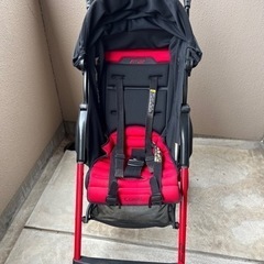 コンビ　ベビーカー　バギー　赤×黒