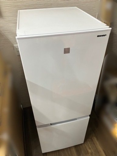 2020年製中古　シャープ　2ドア冷凍冷蔵庫　SJ-18E8-KW