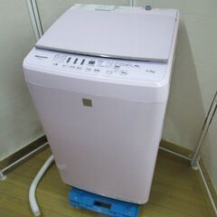 1ヶ月保証/洗濯機/5.5キロ/5.5kg/ピンク/ステンレス槽/単身用/一人暮らし/新生活/ハイセンス/Hisense/HW-G55E5KP/中古品/J4575/