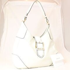 MICHAEL KORS　マイケルコース　ワンショルダー　レザー　ホワイト 　ゴールド金具　レディース　美品