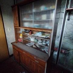 ●食器棚●木製●の画像