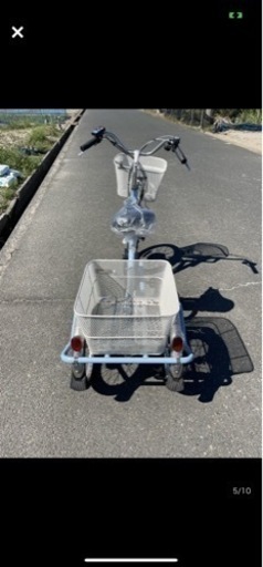 365 電動アシスト 三輪自転車 アシらくチャーリー MG-TRM20EB スカイブルー 前後カゴ スイング機能 ワンタッチコントロー