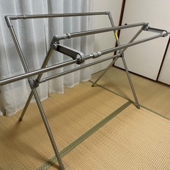 物干しラック　物干し竿　折り畳み可能