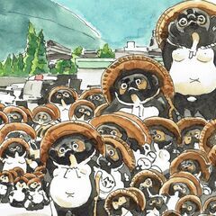 FS-002滋賀 信楽 限定版画 サイン有 額装済 作家マック安中の画像