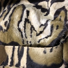 毛皮風ポンチョの画像