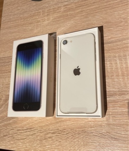【新品！早い者勝ち！】iPhone SE (第3世代) 白64 GB SIMフリー②