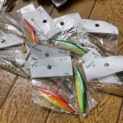サクラ爆釣❗️ハンドメイドジグミノー新品未使用の画像