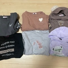トレーナー4点　パーカー2点　ピンクラテ　ラブトキ　グローバルワーク