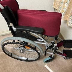 ケアテックジャパン　自走式 アルミ製 折りたたみ 車椅子 ハピネ...