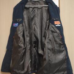 【Wilkes Basbford】コート メンズ M (ネイビー) made in Italyの画像