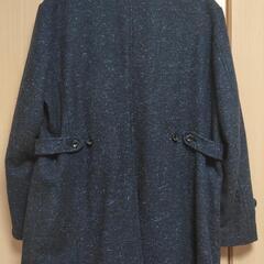【Wilkes Basbford】コート メンズ M (ネイビー) made in Italyの画像