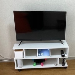 最終値下げ！※なる早希望！テレビとテレビ台別売りご希望承ります。Android TVとテレビ台（コンセントボックスつき）