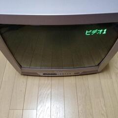 東芝　ブラウン管テレビ　21型　2002年製　フラットテレビ　2...