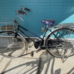 （受渡し決まりました）昭和 レトロ 自転車 ネイビー カスタム ...