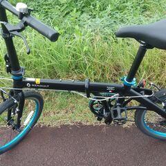 ルノー  LIGHT10 AL-FDB207 20インチ 折りたたみ自転車 BLACK