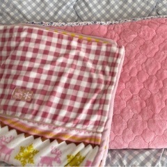 2点　ふわふわ　掛布団カバー&ベッドパット　ダブルサイズ