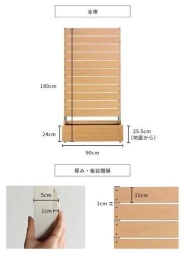 目隠しフェンス　プランター　新品未使用未開封