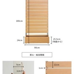 目隠しフェンス　プランター　新品未使用未開封の画像